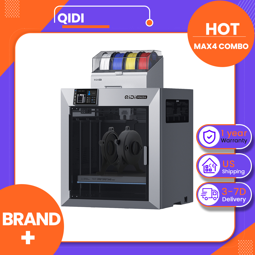 Direct Drive Dual Gear Extruder High Speed - 3D-принтер QIDI Max4 Combo, до 16